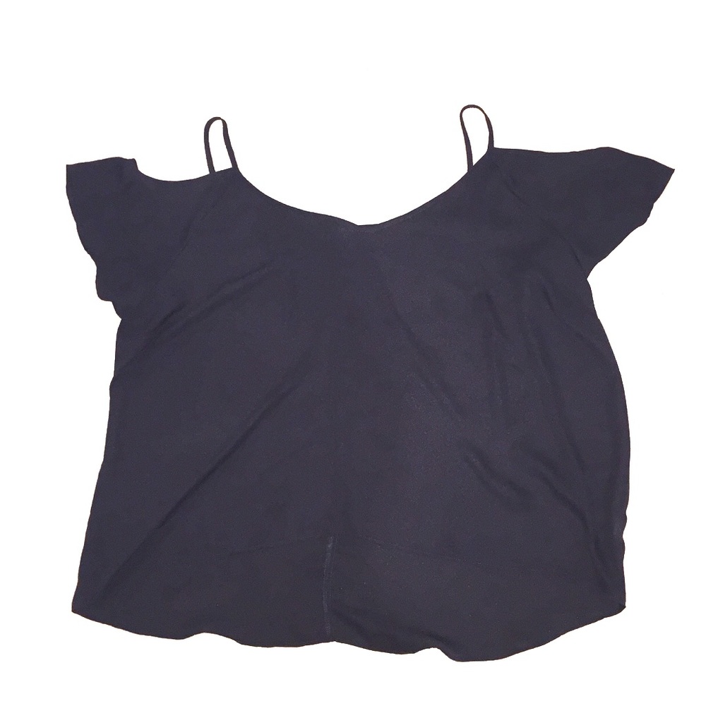 Plus off shoulder cold shoulder sexy top black